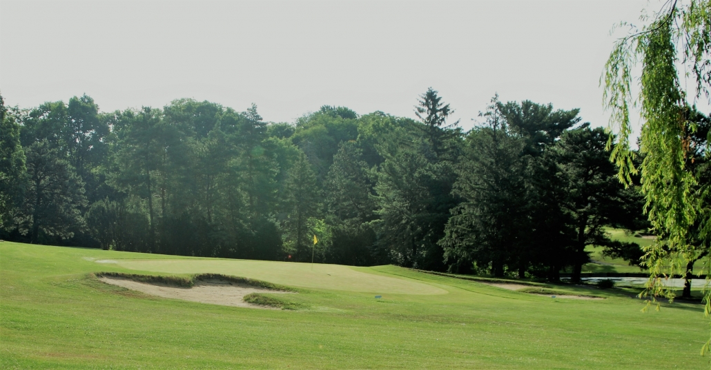 Bunker on golf course